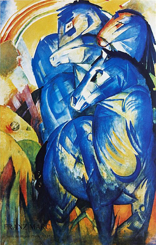 Group of Horses painting - Franz Marc Group of Horses art painting